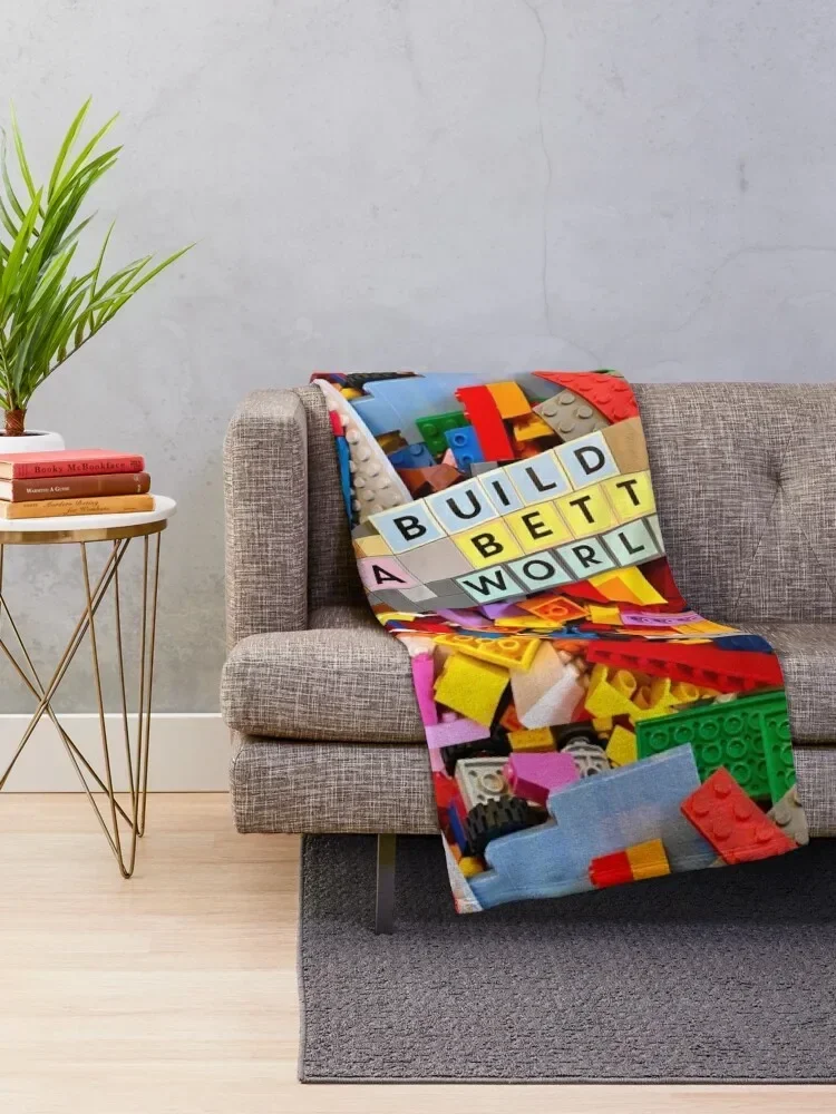 Build a better world Throw Blanket for babies Decorative Sofa Blankets