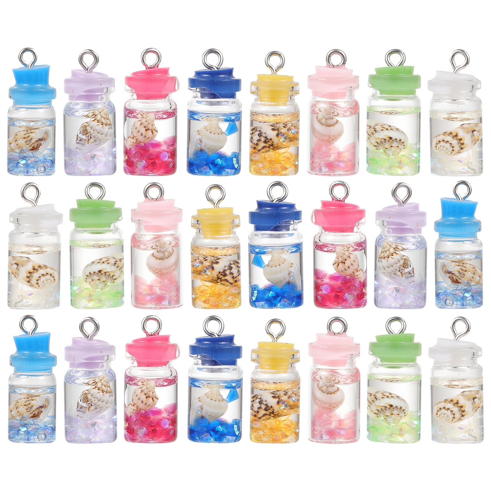 

24 Pcs Earings Pendant Resin Simple Stylish DIY Jewelry Accessories Bracelets Earrings Key Chains High Quality Safe