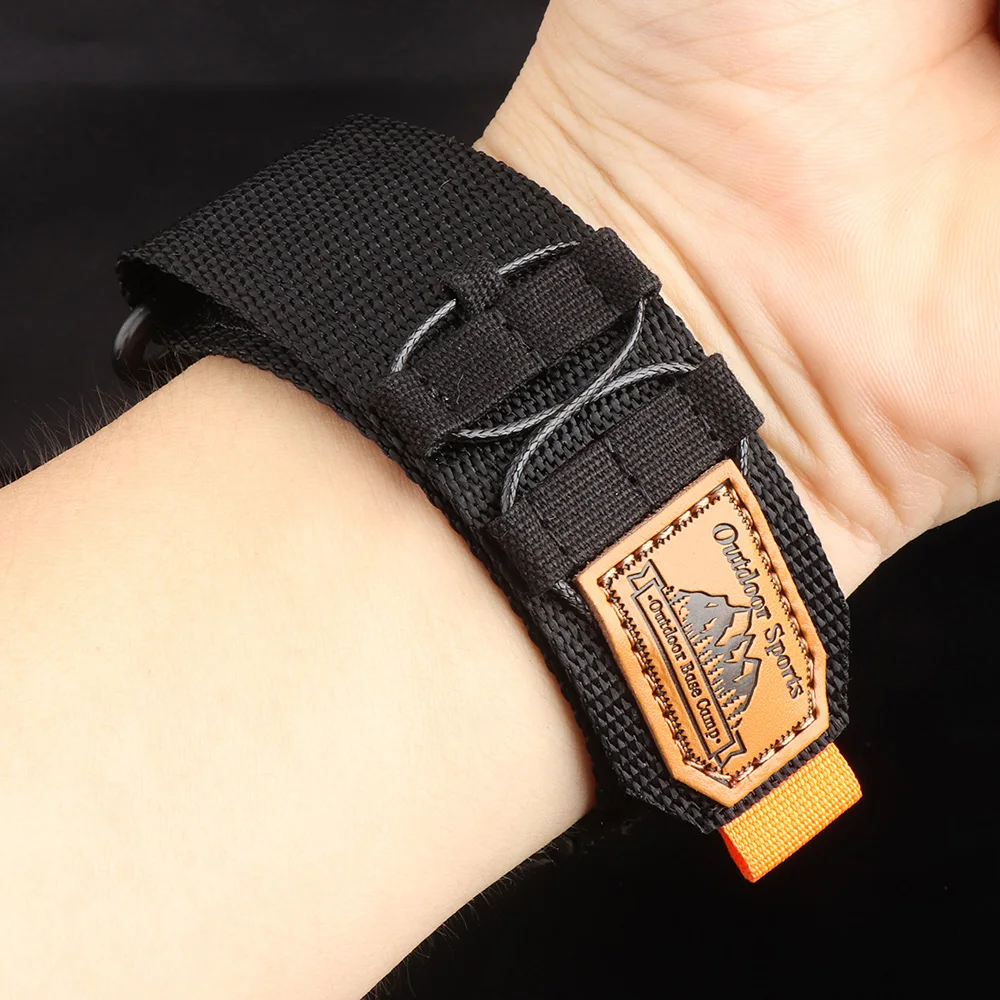 Nylon Loop Men Band for Apple Watch Band Ultra 2 49mm 42mm 44mm 45mm Breathable Wide Strap iWatch Series SE 9 8 7 6 5 4 3