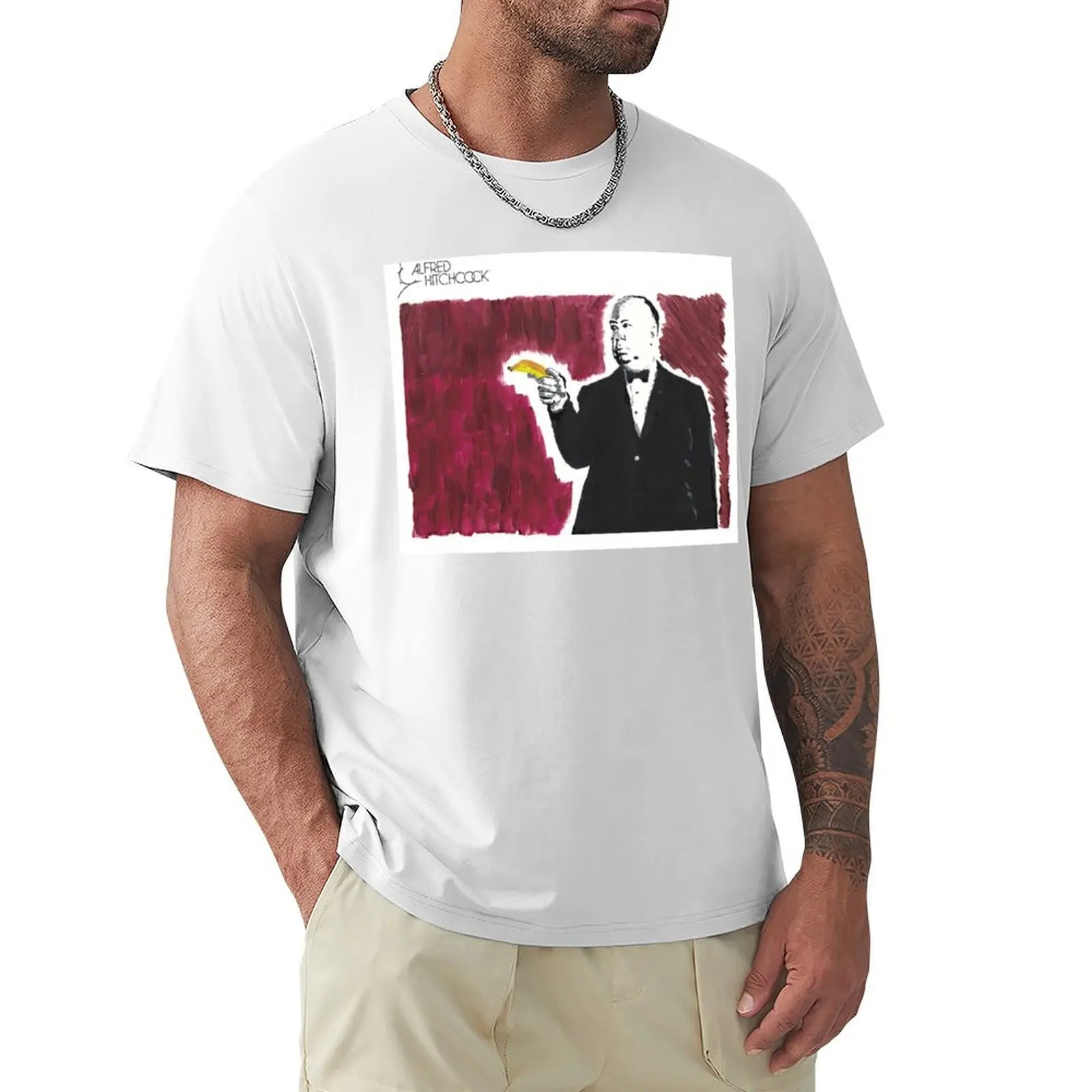 

Official Alfred Hitchcock T-Shirt funnys korean fashion tees mens vintage t shirts