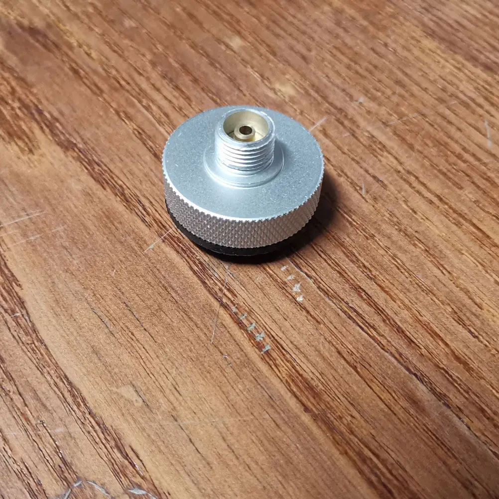 1Pcs Stove Connector Head Outdoor Camping Flat Gas Tank Conversion Gas Bottle Adaptor Split Type Stove Connector Leak Proof