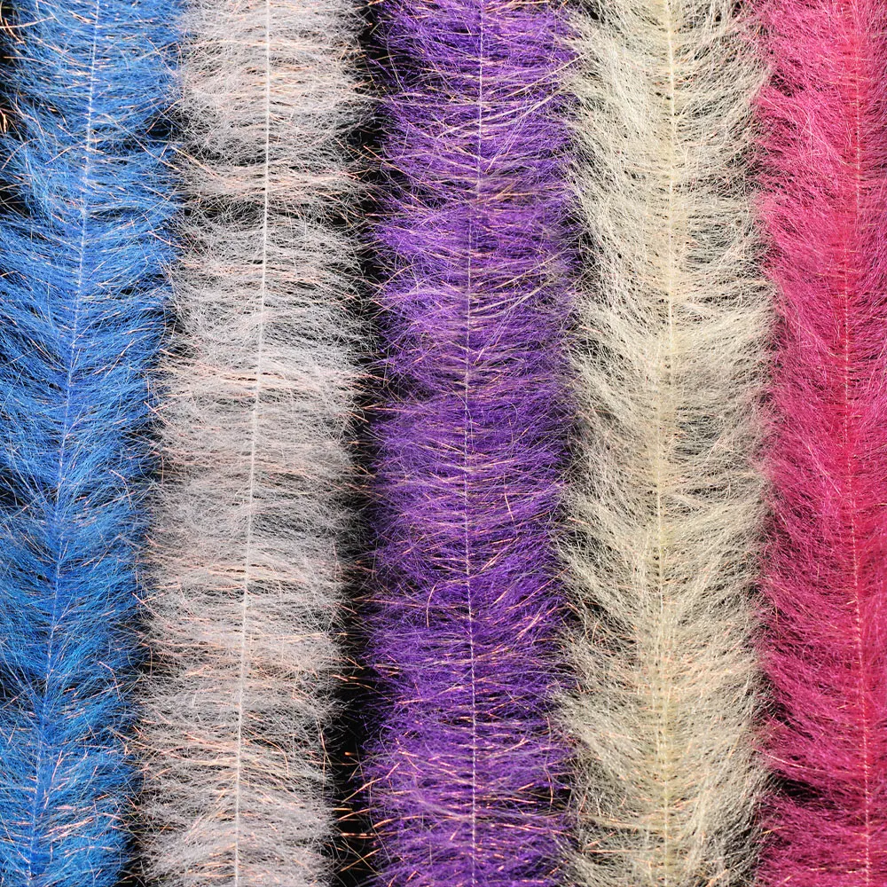 2 Stück 1"~3,5" Flash Streamer Dubbing Pinsel Fliegenbindematerial Minnow Köderfisch Streamer Hecht Muskie Barsch Salzwasser Angelköder – Detail 7