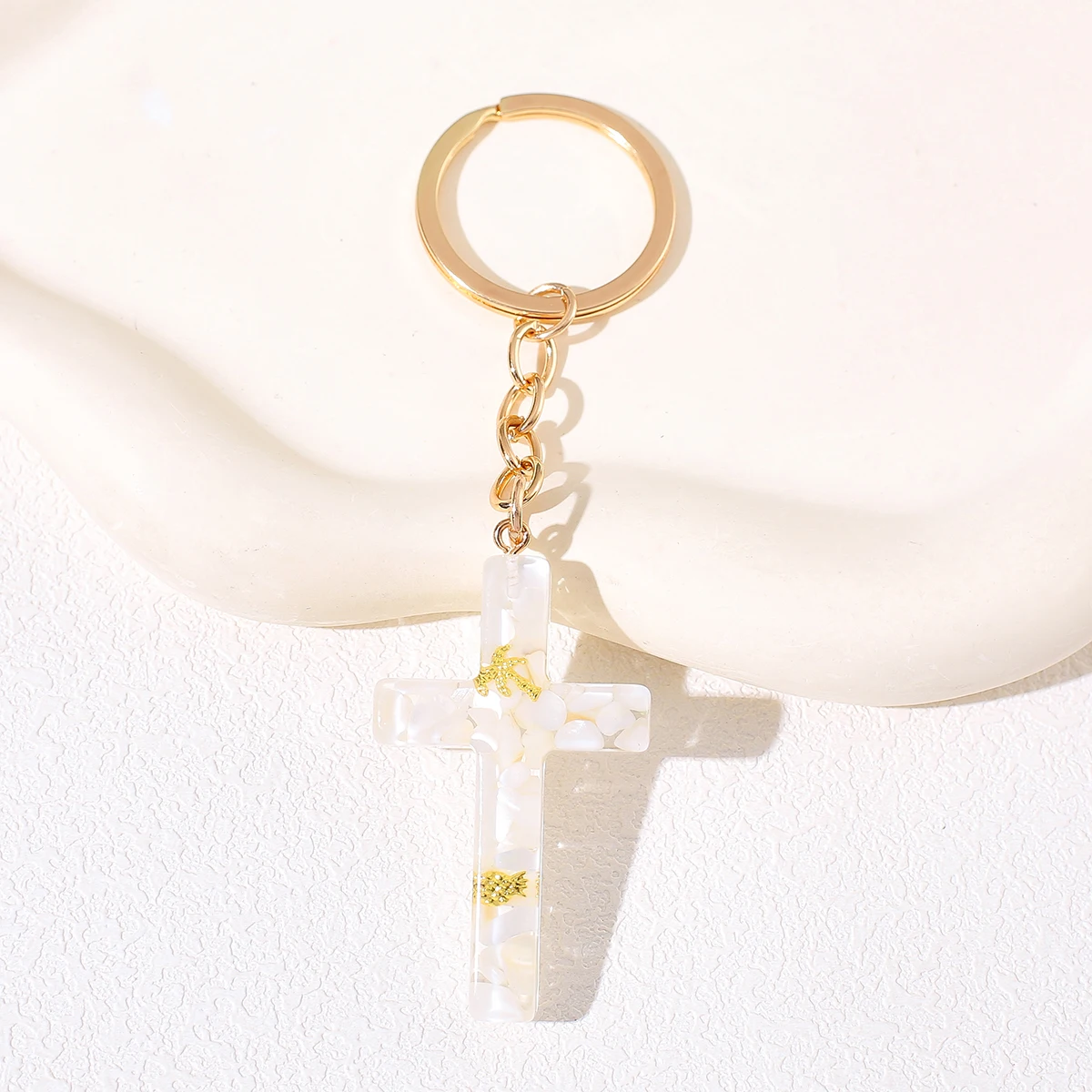 Cross Keychain and Durable Charm Keyring for Men & Women - Anniversary Gift Key Chain for Backpack & Car Keys Accessory
