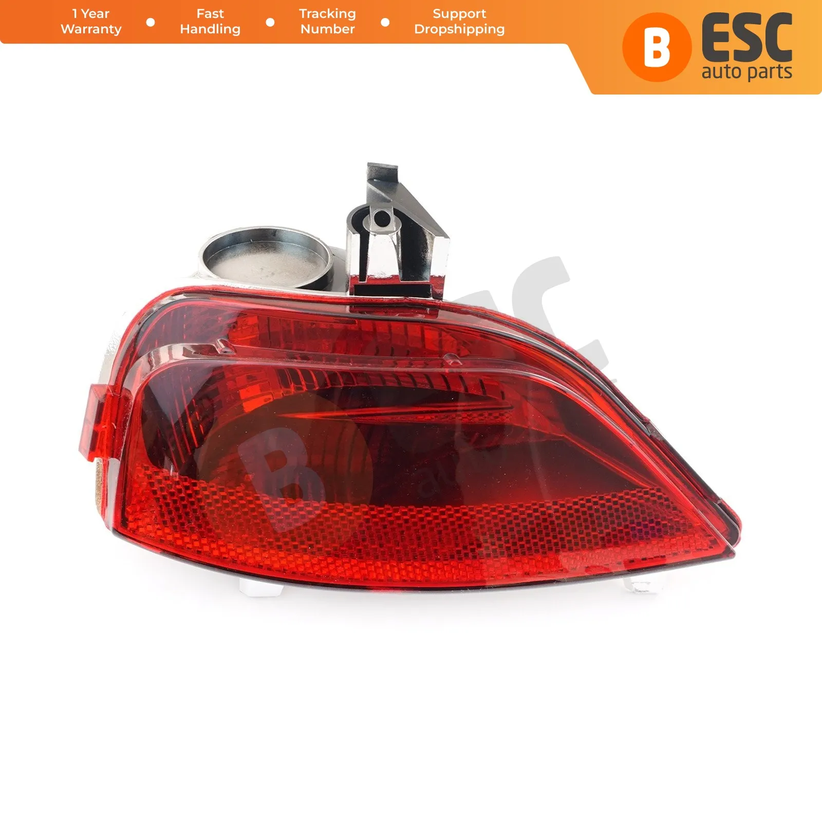 ESP989-2 Rear Fog End Light Lamp Lens 265605279R Right for Renault Symbol MK3 Logan Sedan Sandero Stepway MK2 Facelift