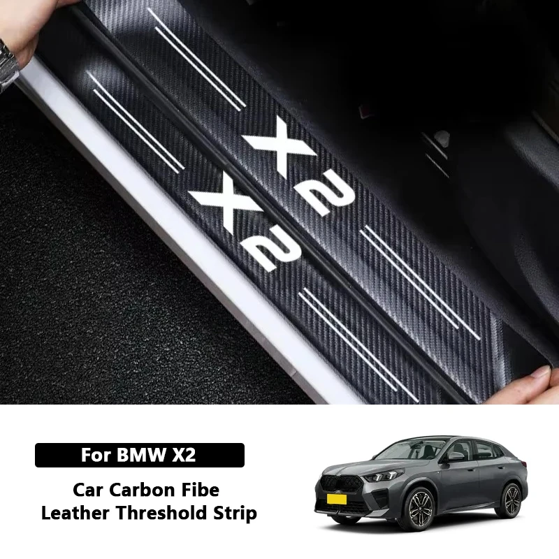 

Car Door Sill Stickers Threshold Anti Scratch Decals For BMW X2 F22 F23 F44 F45 F46 Rear Trunk Sill Bumper Pedal Guard Strips