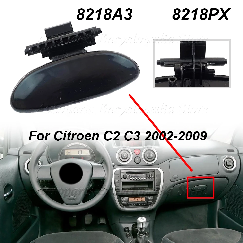 

Для Citroen C-Elysee C2 C3 Peugeot 301 206CC 207 2002 2003 2004 2005 8218PX Автомобильный перчаточный ящик, боковая передняя ручка контейнера 8218A3