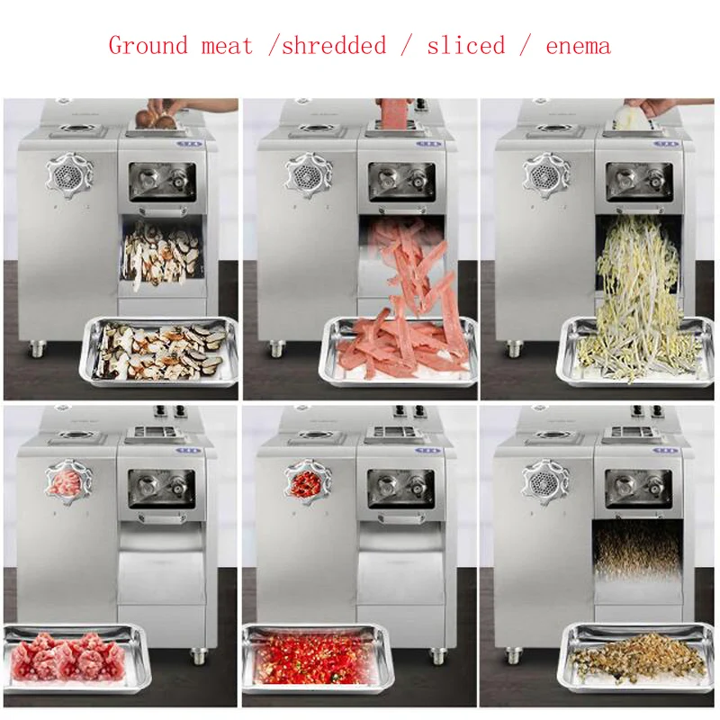 

Meat Grinder Commercial High-Power Multi-Functional Electric Large Farms Ground Chicken Fish Pepper Cake Sausage Bone Crusher
