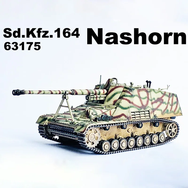 63174 63175 1/72 échelle allemande Sd.Kfz.164 Nashorn automoteur Anti-réservoir pistolet Simulation réservoir modèle affichage Souvenir à collectionner