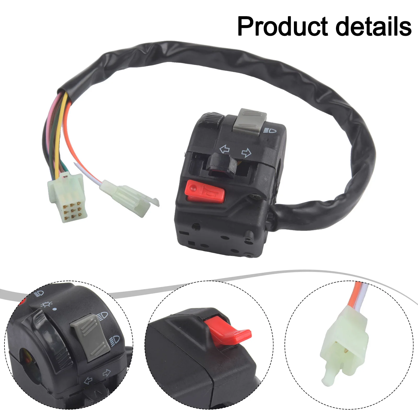

Combination Switch Motorcycle Switch For Motorcycle Control Impact-resistant Quick Installation For YAMAHA RXKNOW 125