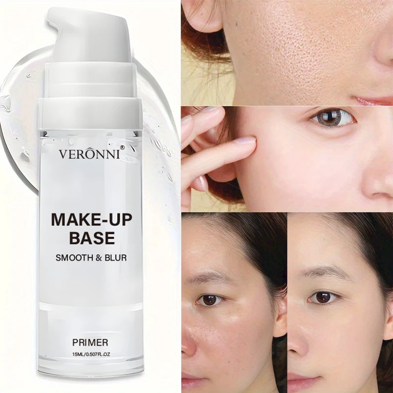 15ml Clear Primer with Lightweight Hydration Pore-Blurring Effect and a Natural Soft Focus Finish Smooth Makeup Base Non Greasy