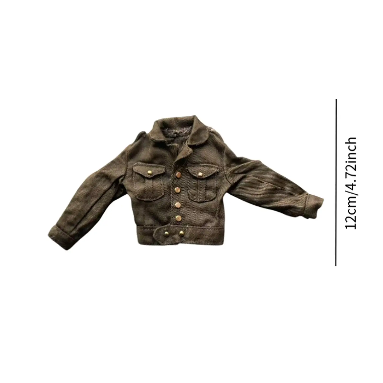 1/6スケール男性フィギュアジャケットコスチュームファッションドレスアップ手作りドールアクセサリーアクションフィギュア服ミニ12インチフィギュア用