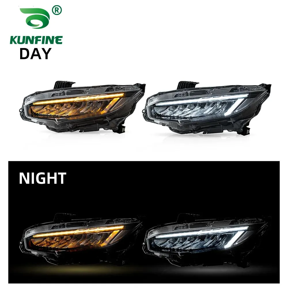 

Pair of Car Styling Car Headlight Assembly For Honda Civic 2016-2020 LED Head Lamp Car Tuning Light Parts Plug And Play