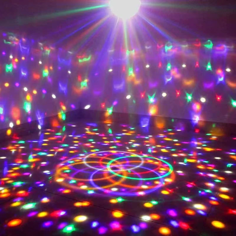 Home Room Disco Atmosphere Light Mini Color Bar KTV Rotating Decorative Lights.