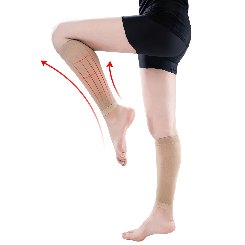 Hh Compression Calf Support Sleeves Leg Footless Pressure Socks for Splints Varicose Veins Lymphedema Running Cycling