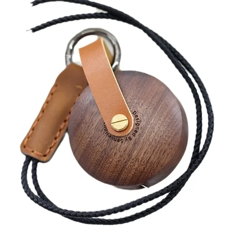 

Black walnut tape measure Solid wood Small mini tape measure Designer Portable 2 meters