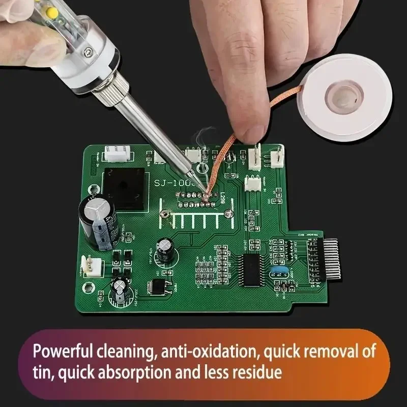 PCB بغا أداة لحام ديسولديرينغ Braid1.0/1.5/2.0/2.5/3.0/3.5/4.0 مللي متر لحام مزيل الفتيل سلك لحام القصدير مصاصة 1.5 متر