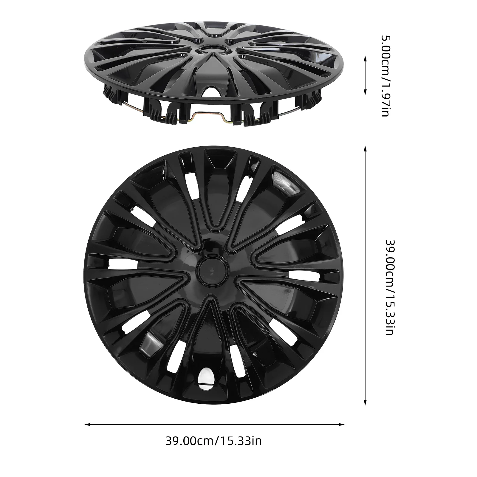 دائم 14 بوصة غطاء محور السيارة أنيق سهل التركيب العالمي صالح واقية السيارات Hubcaps Hubcaps للسيارات محور قبعات للسيارة #5