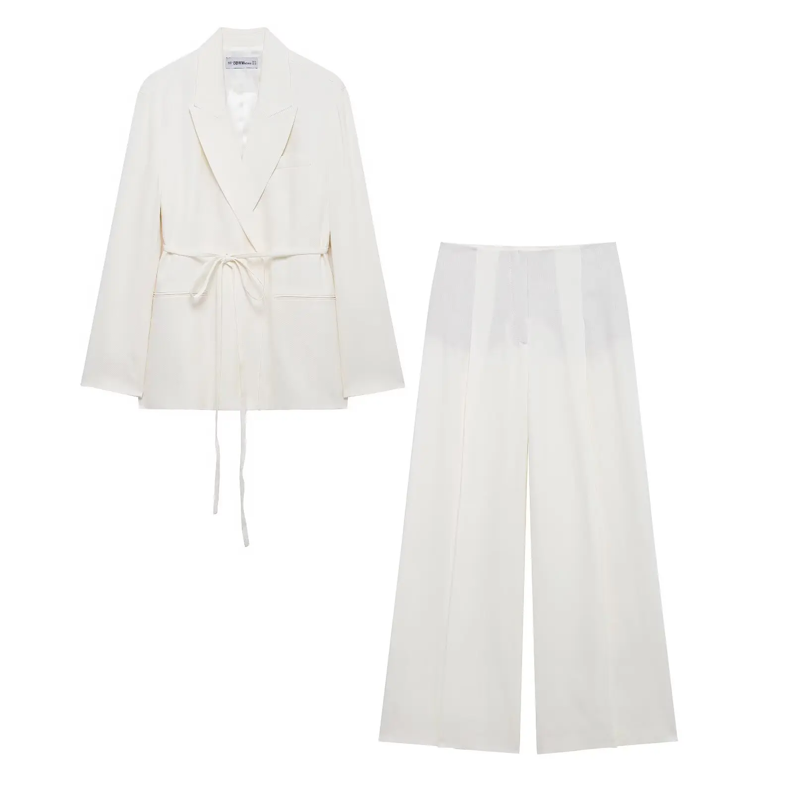

Luxury Design Suit 2 Piece Set Women's Suit Jacket Lace-up High Waist Pants Outfit Office Ladies Suit Two Piece Set Women New