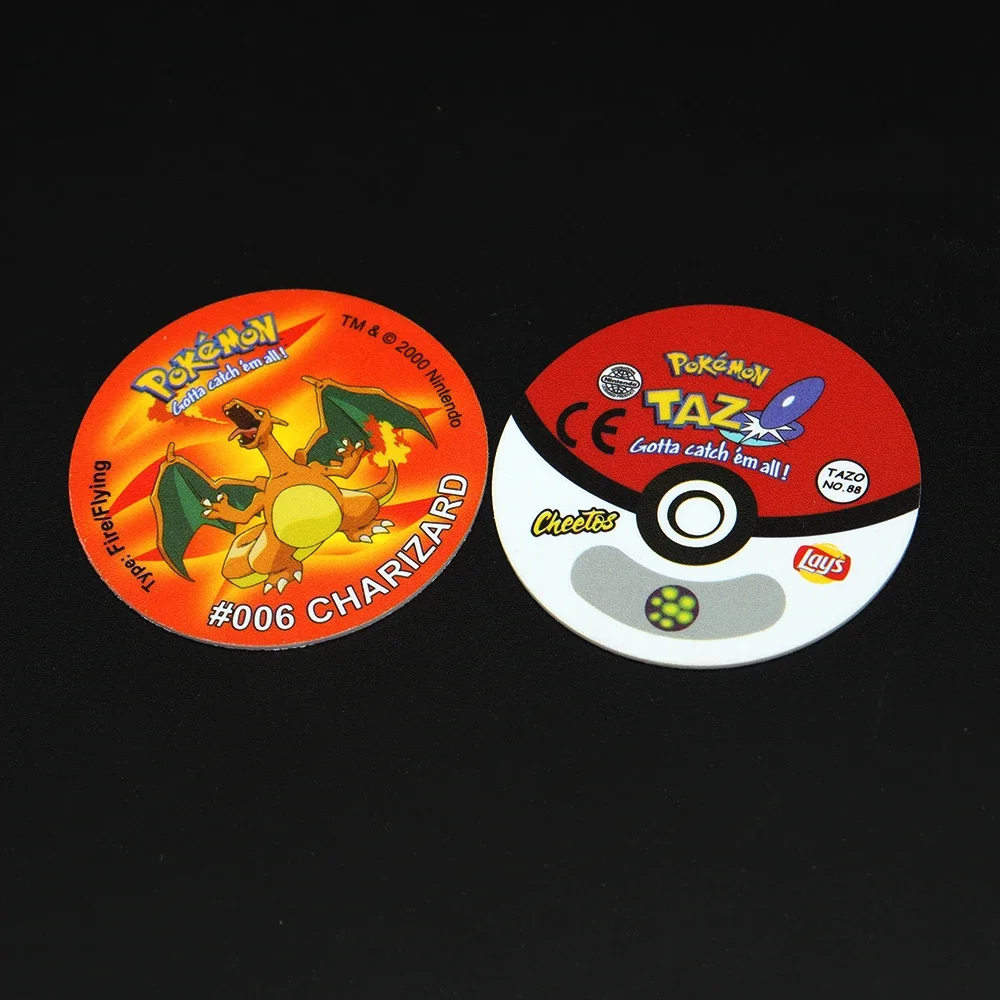 Pokemon Tazos 1/ 2 Generation Strokes Box 100/160pcs Round Collectible Card Album Series Trainer Pogs Cheetos Chipitaps Tazos