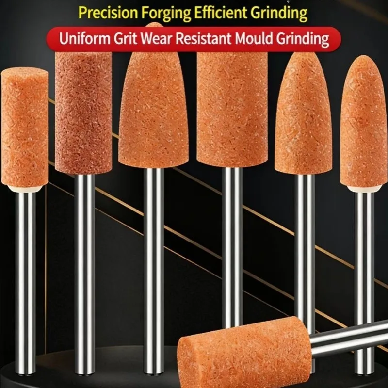 48PCSAluminaDurableGrindingWheel1/8"ShankforStoneShapingForDremel&AllRotaryToolsCost-Effective