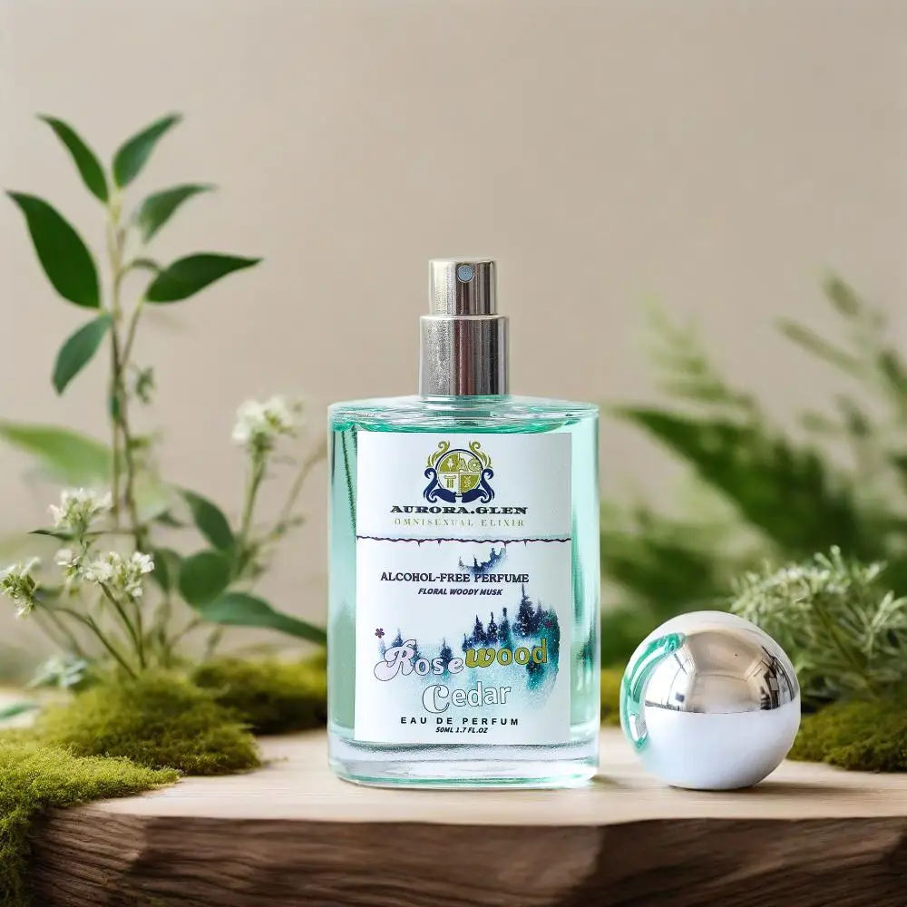 Drewniany i cedrowy perfumy zimowe bez alkoholu, unisex, zapach drewniany dla kobiet i mężczyzn, bogaty zapach, 50 ml, idealne na prezent na Boże Narodzenie lub urodziny.