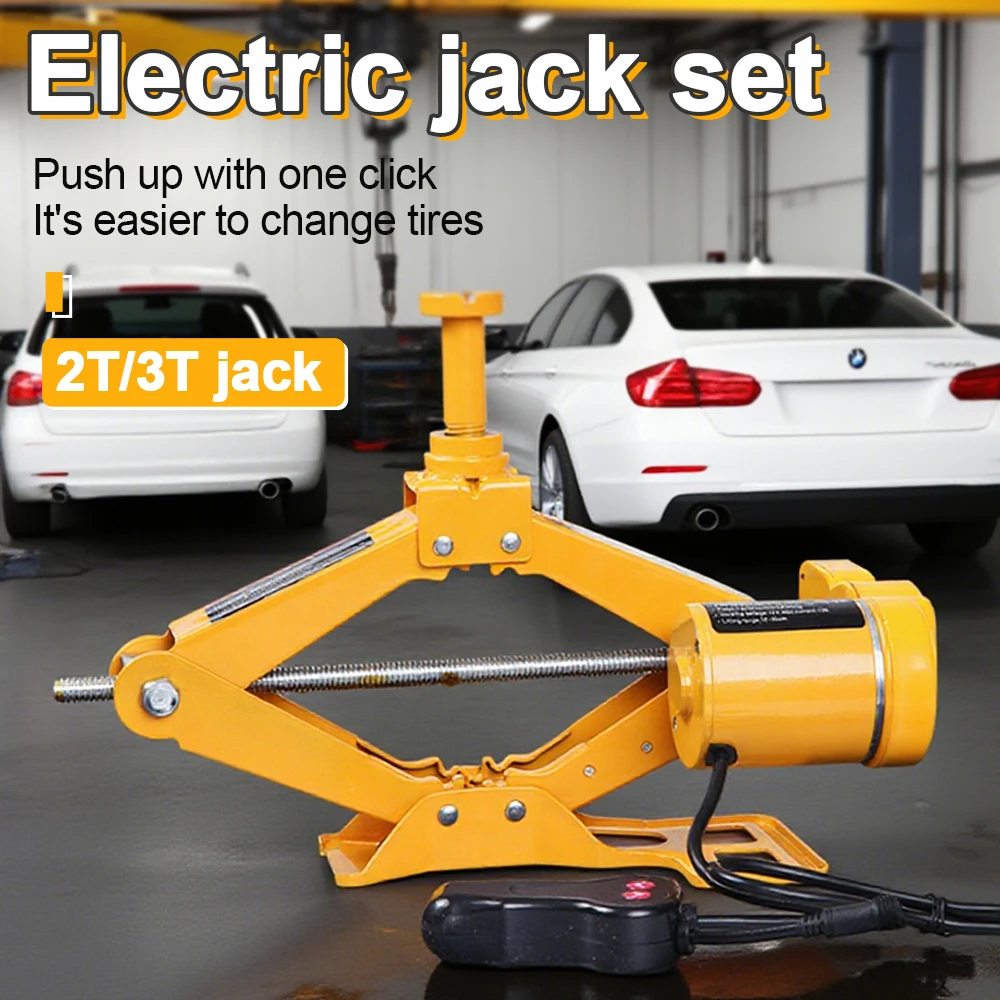 

Portable Car Jack 2T/3T Vertical Electric Jack Car-mounted Wireless Support Car Jack Tool for SUVs and Sedans