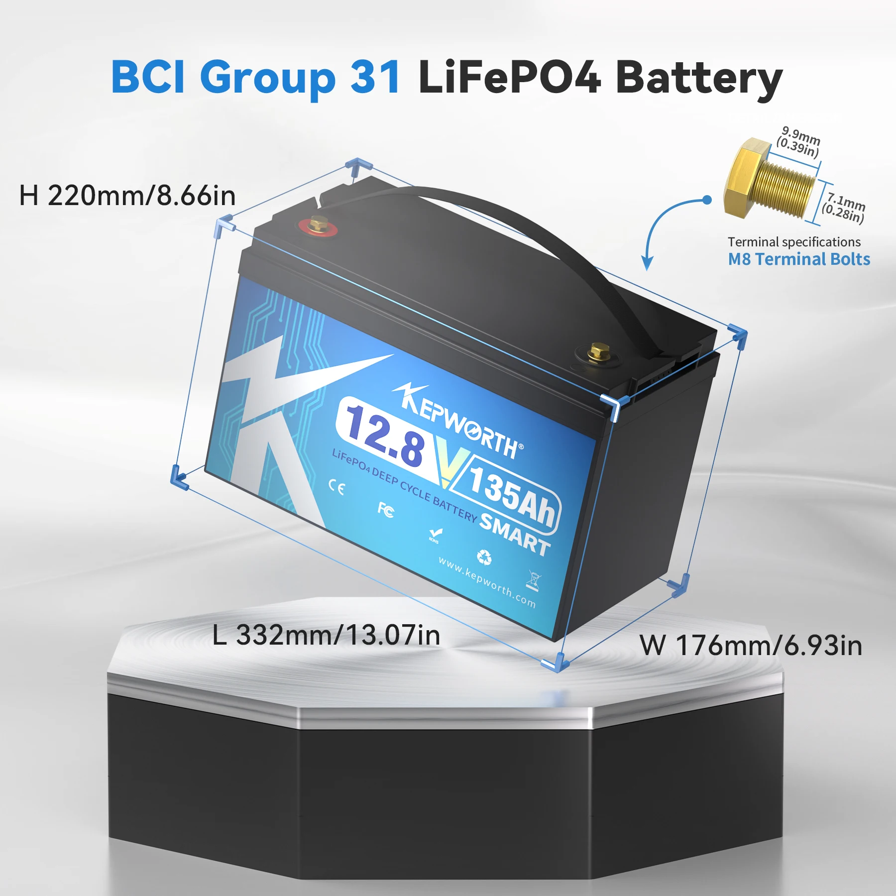 Hot Selling EU Stock 12V 135Ah 200Ah LiFePO4 Battery Deep Cycle Built-in Series BMS, Perfect for RV Solar Camping Backup Power