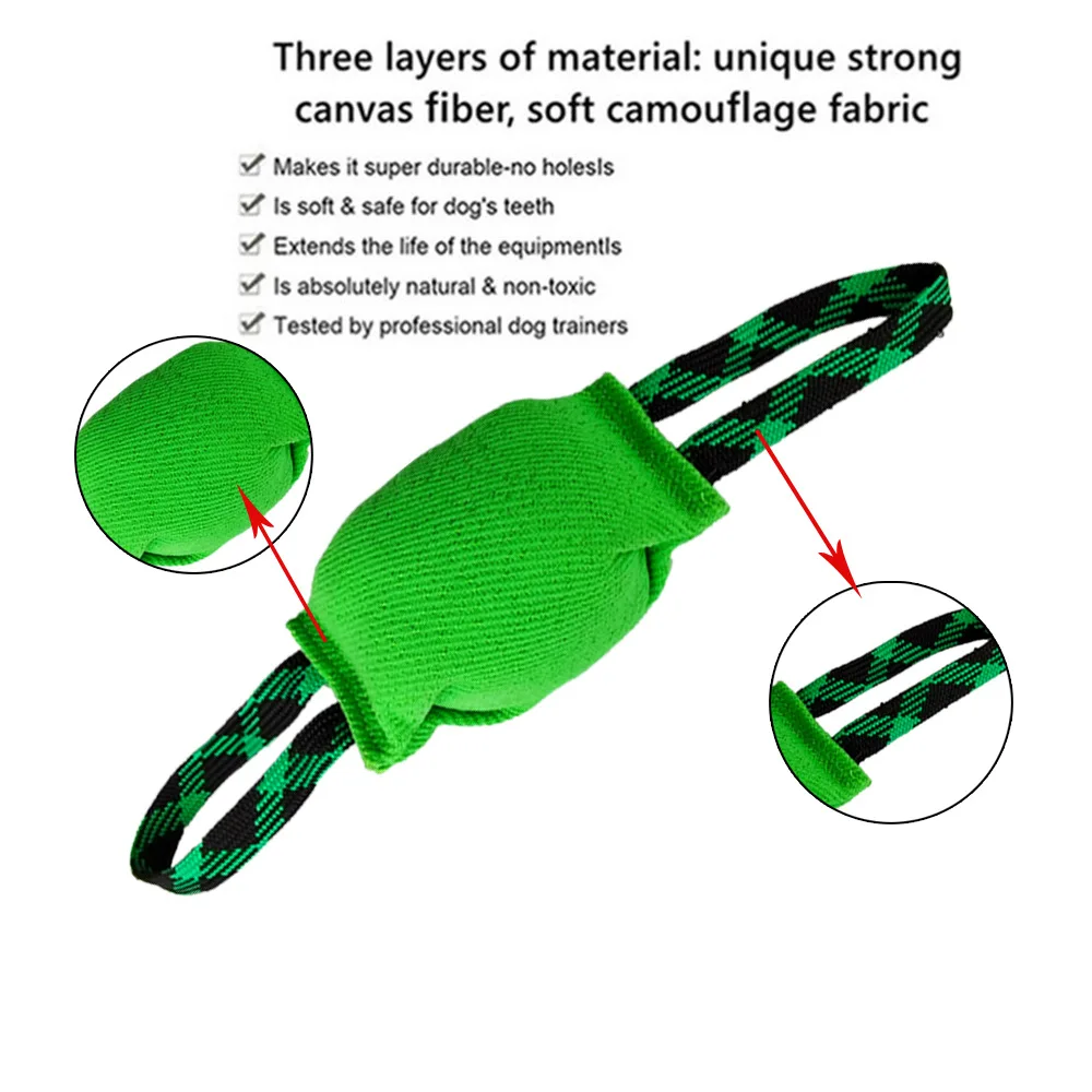 Pet Supplies Thick Hemp Dog Toy Large Dogs Bite Training Tugs Pillow Nylon Rope Double Handle Pet Dog Chewing Toys