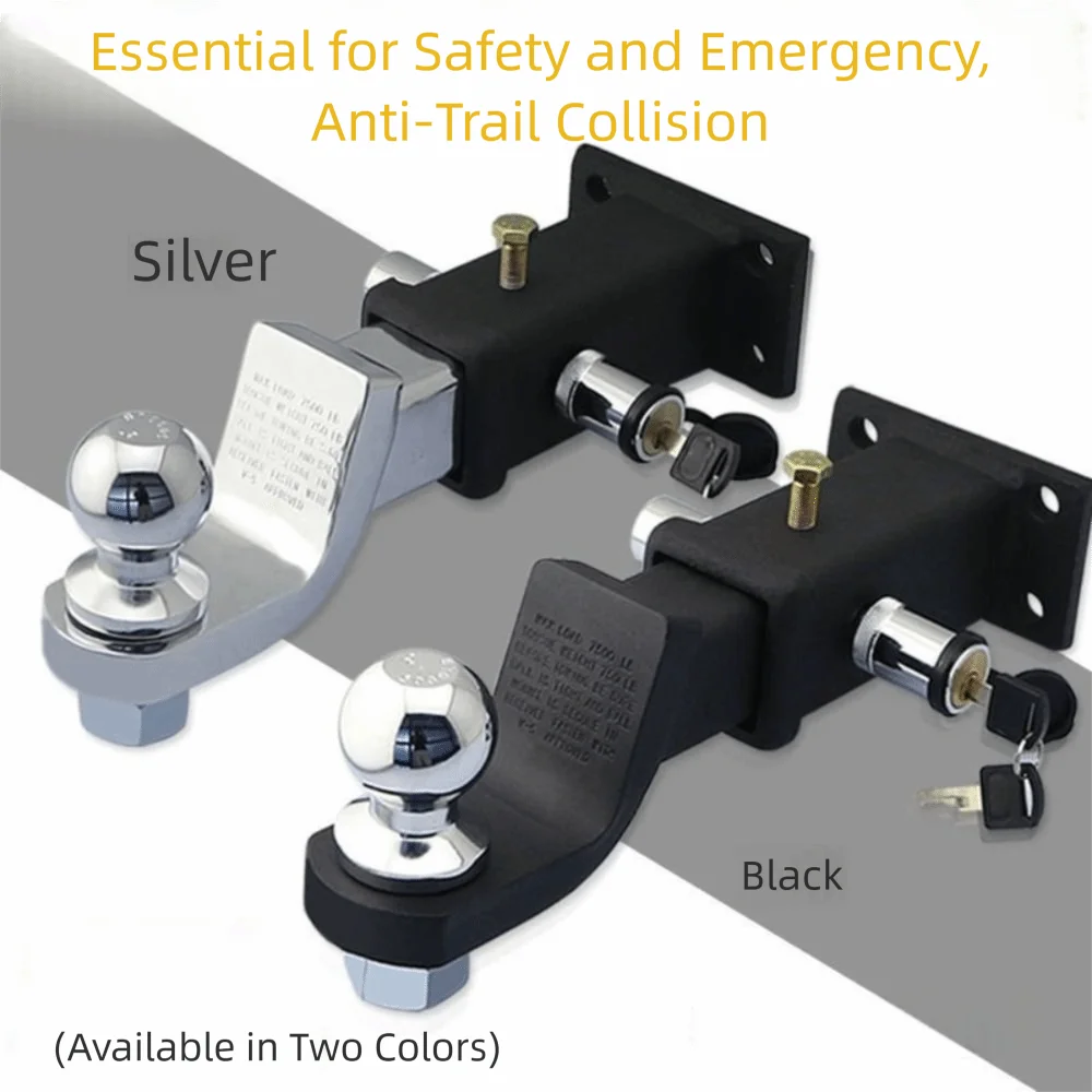 角口トレーラーフック 50 ミリメートルボールジョイントリアバーピントルフック防振装置修正されたローグフック牽引フック