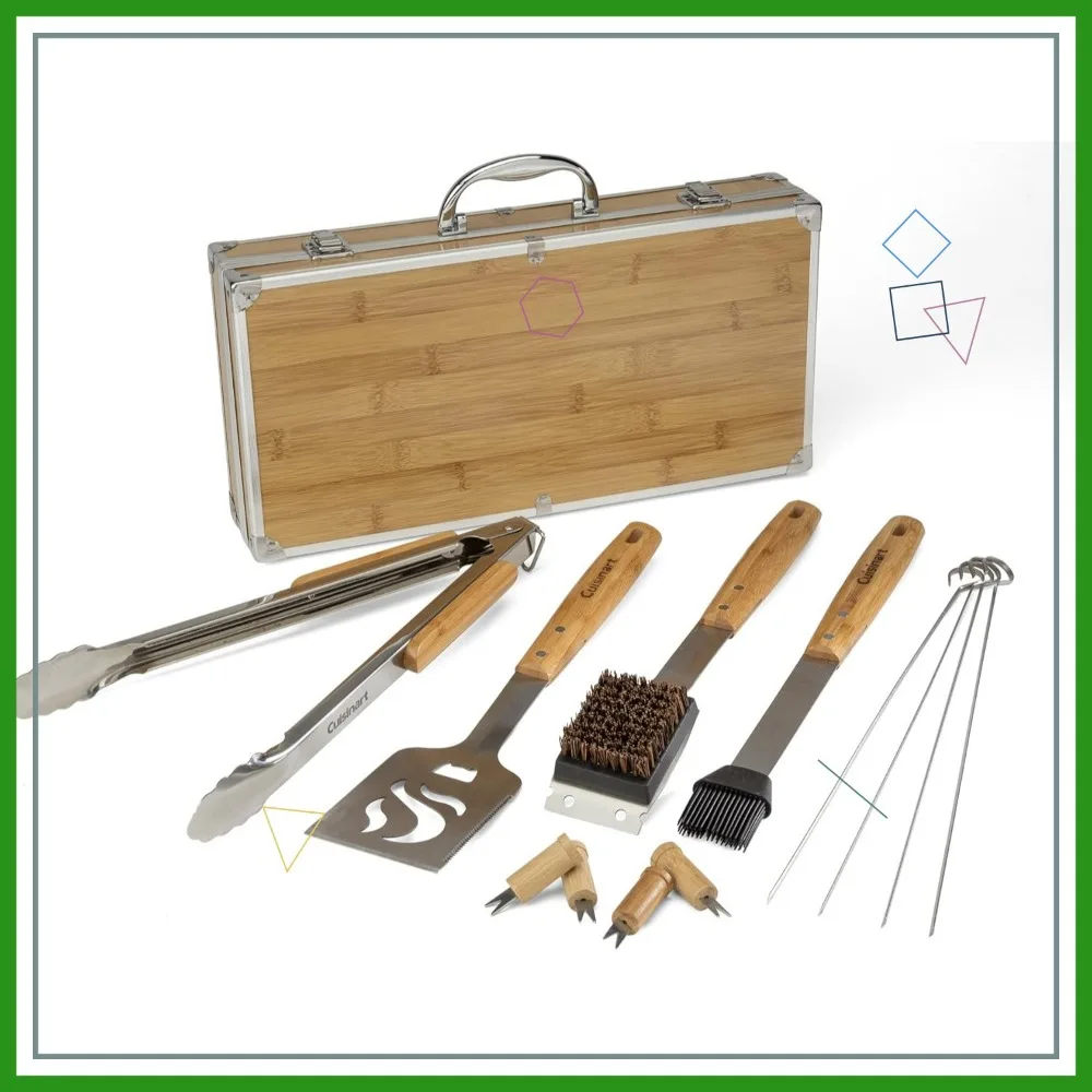 

13-Piece Bamboo Kitchen Tool Set, Durable and Eco-Friendly Utensils for Cooking