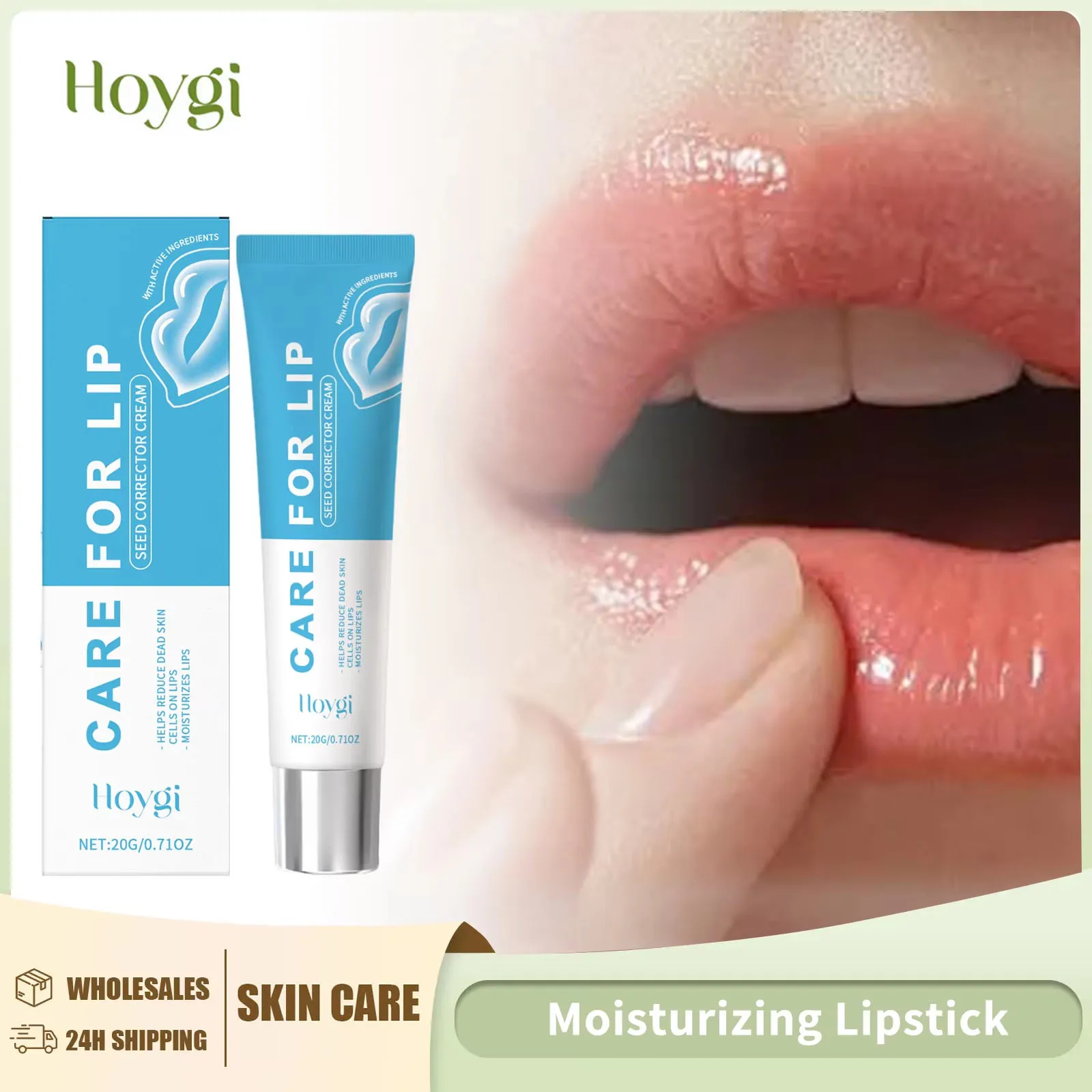 Hyaluronic Acid Moisturizing Lipstick , Refreshing, Hydrating Preventing Cracking Diluting Lip Lines Daily Care Lip Balm ﻿