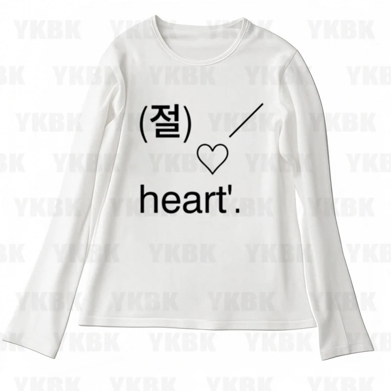 Kawaii Mädchen Langarm-Print-T-Shirts im Anime-Stil, Y2K-Mode-Tops, Streetwear für Damen, Harajuku Retro 90er Emo Casual Punk Baby Gothic