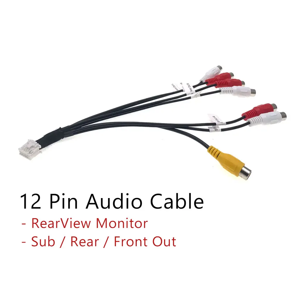 Aux in Sub Heck Out Cam Video RCA Kabelbaum Kabel für Pionier Radio dmh 160bt dmh 1700nex dmh 1770nex dmh w2700nex dmh w2770nex – Detail 2