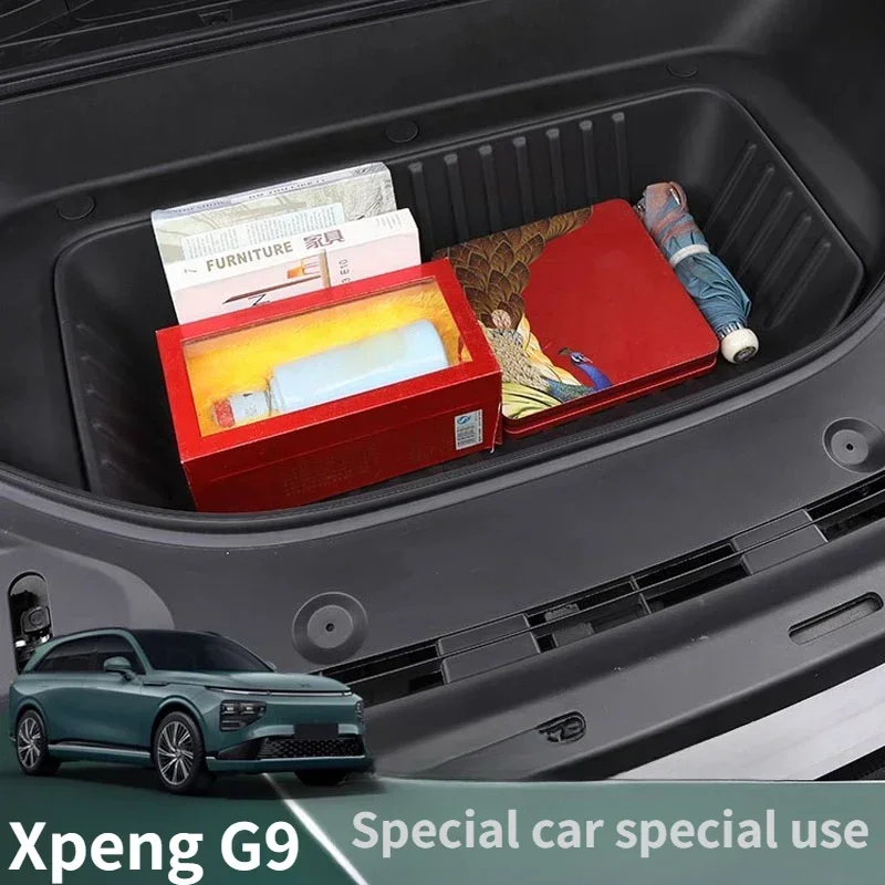 For Xpeng G9 2024 Front Rear Spare Box Mat TPE Waterproof Wear-resistant Storage Pad Car Interior Accessories