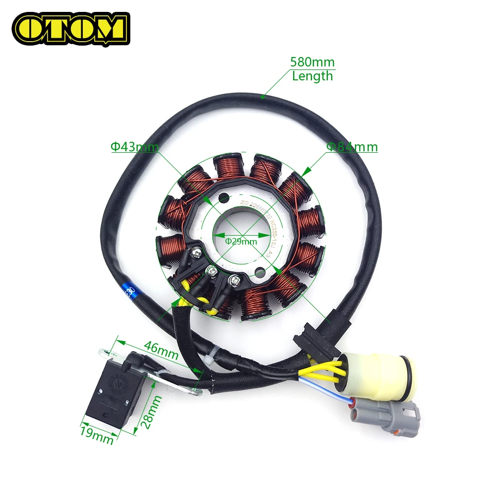 Motorcycle Stator Assy DC/12 Magneto Generator Coil For ZONGSHEN NC250/250S/300S/450 Standard Cylinder Head AVANTIS ENDURO BRZ