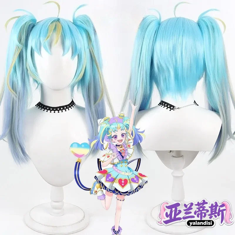 Yalandisi& Anime Myamu Cosplay Wig Halloween Carnival Party Props Synthetic Hair Heat Resistant Fiber+Wig Cap