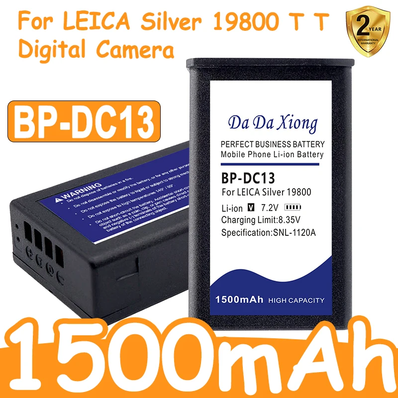 

Сменный аккумулятор DaDaXiong BP-DC13 для цифровой камеры LEICA Silver 19800 T T T
