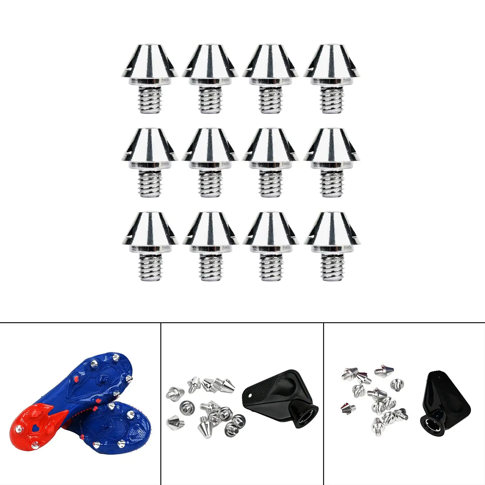 

12 Pieces of Spikes for Athletic Shoes, Soccer Shoes, And Competition Soccer Boots