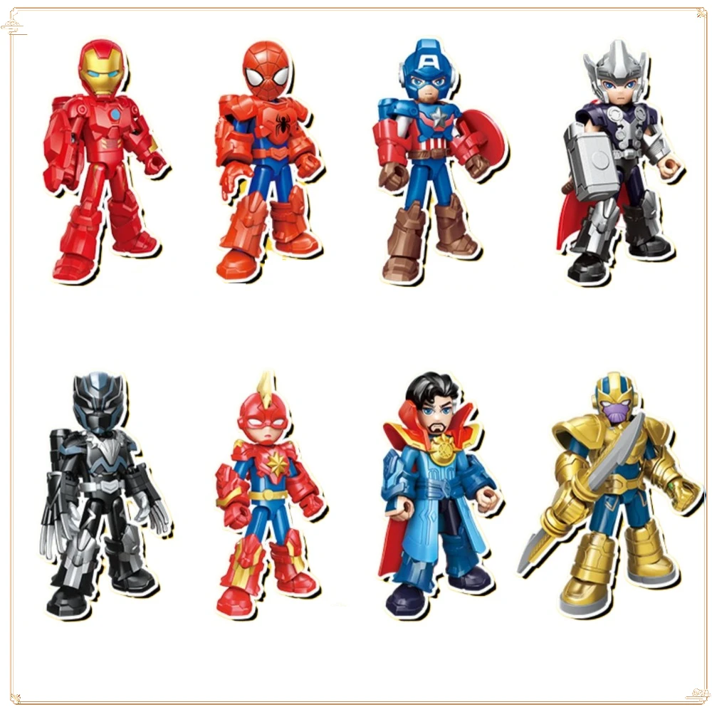 

Keeppley Marvel Universe Wars Series Iron Man Spider-Man Captain America Children's Puzzle Assembly Building Block Toy Gifts