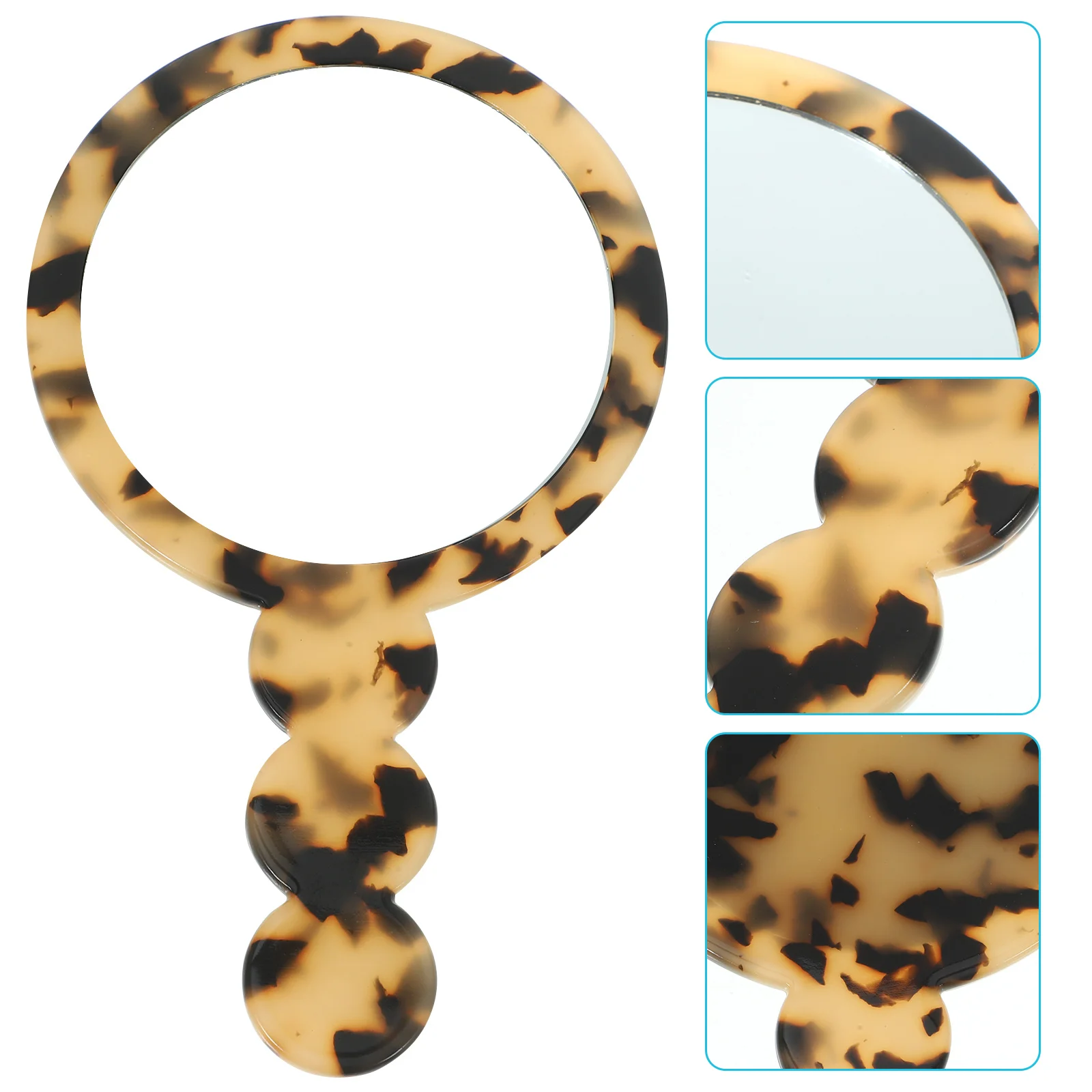 

Portable Vintage Small Round Hand Mirror Lightweight Compact Handheld Makeup Mirror for Women Travel Use Makeup Handheld Mirror,