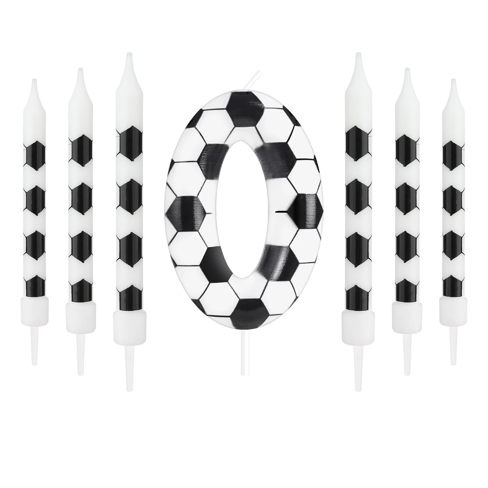 7 Stück Geburtstagskerzen, Fußball-Sport-Thema, Partydekoration, Geburtstagskuchenkerzen für Jungen, Mädchen, Kinder, Partyzubehör – Detail 7