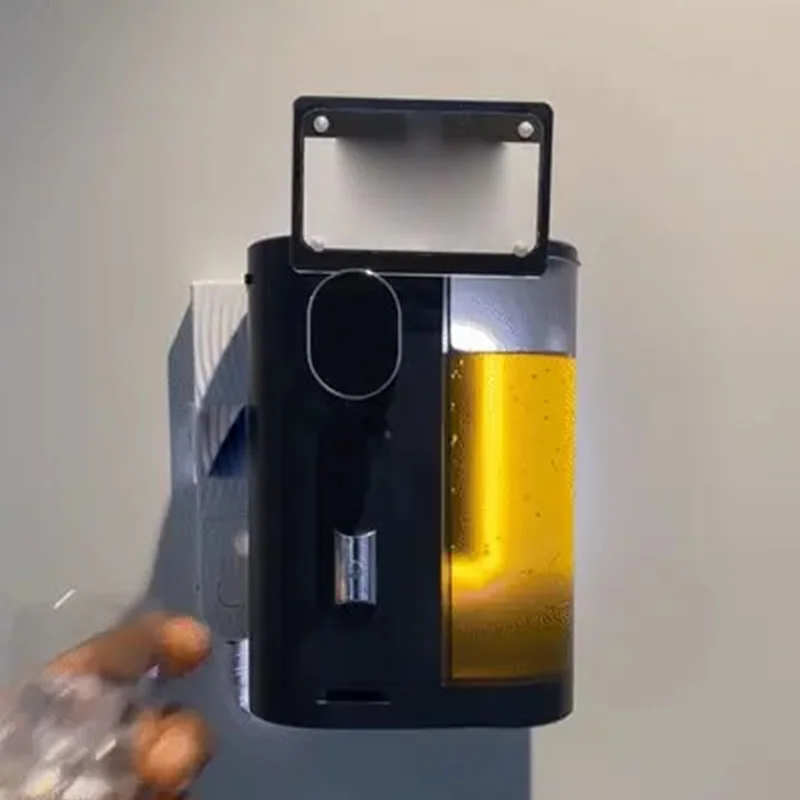 

600 мл автоматический дозатор вина для полоскания рта для ванной комнаты, 4 уровня, настенный домашний дозатор, инструменты для питья, диспенсер для полоскания рта