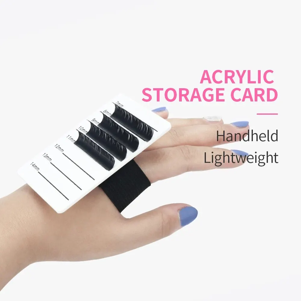 1pc 7-14mm Acrylic Eyelash Extension Organizer Pallet False Lash Stand Tile Palette Holder