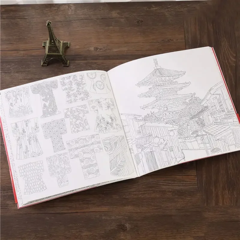 Japan's Secret Adult Recreation: Destressing Coloring Coloring Book, Graffiti Picture Book, Picture Book, Painting Book