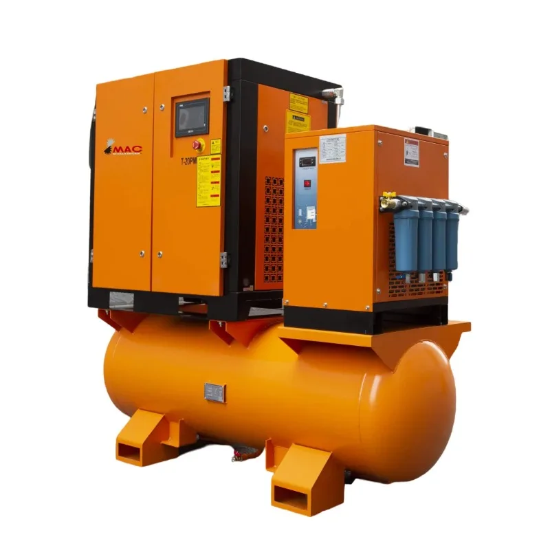 Customized Emission Controlled Power Source Low-Consumption Lubrication System Screw Type Air Compressor For Mining
