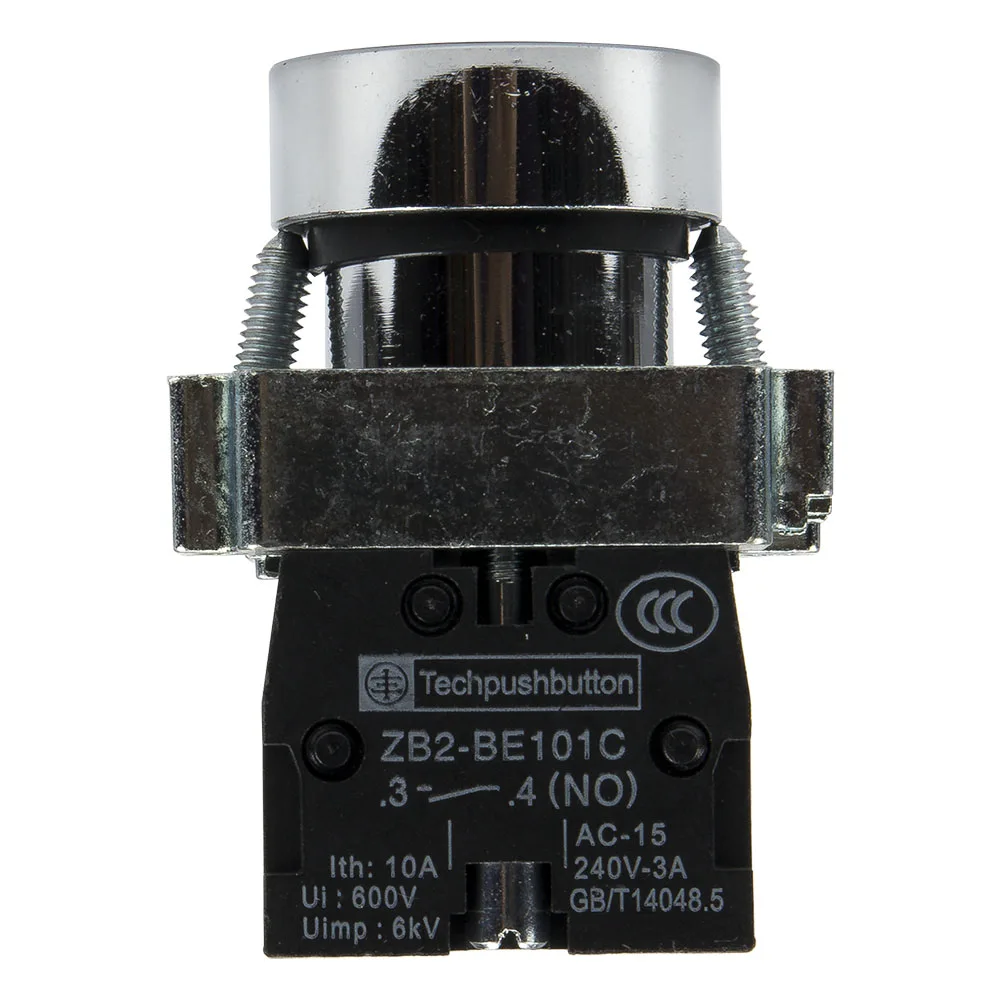 XB2-BA51 Reinicio (ENCENDIDO) de 22 mm - Interruptor de botón redondo APAGADO Pulsador SPST