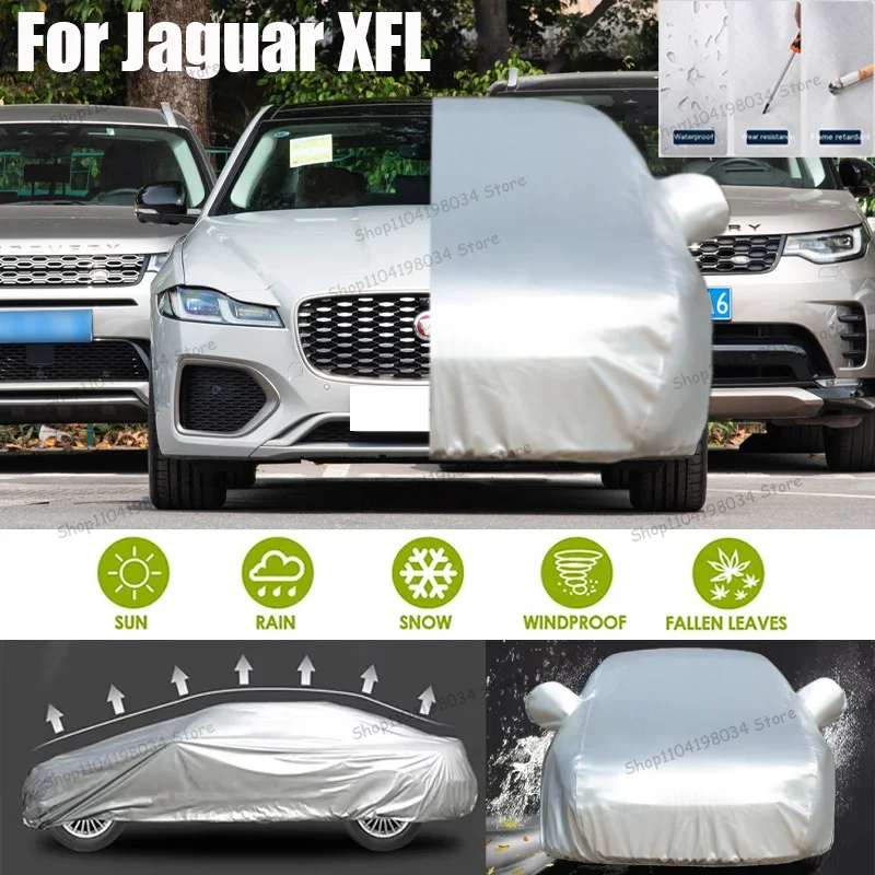 

For Jaguar XFL Auto Anti snow Anti dust Sunscreen Anti-uv Anti peeling paint And Anti Rainwater 210t car cover Car cover