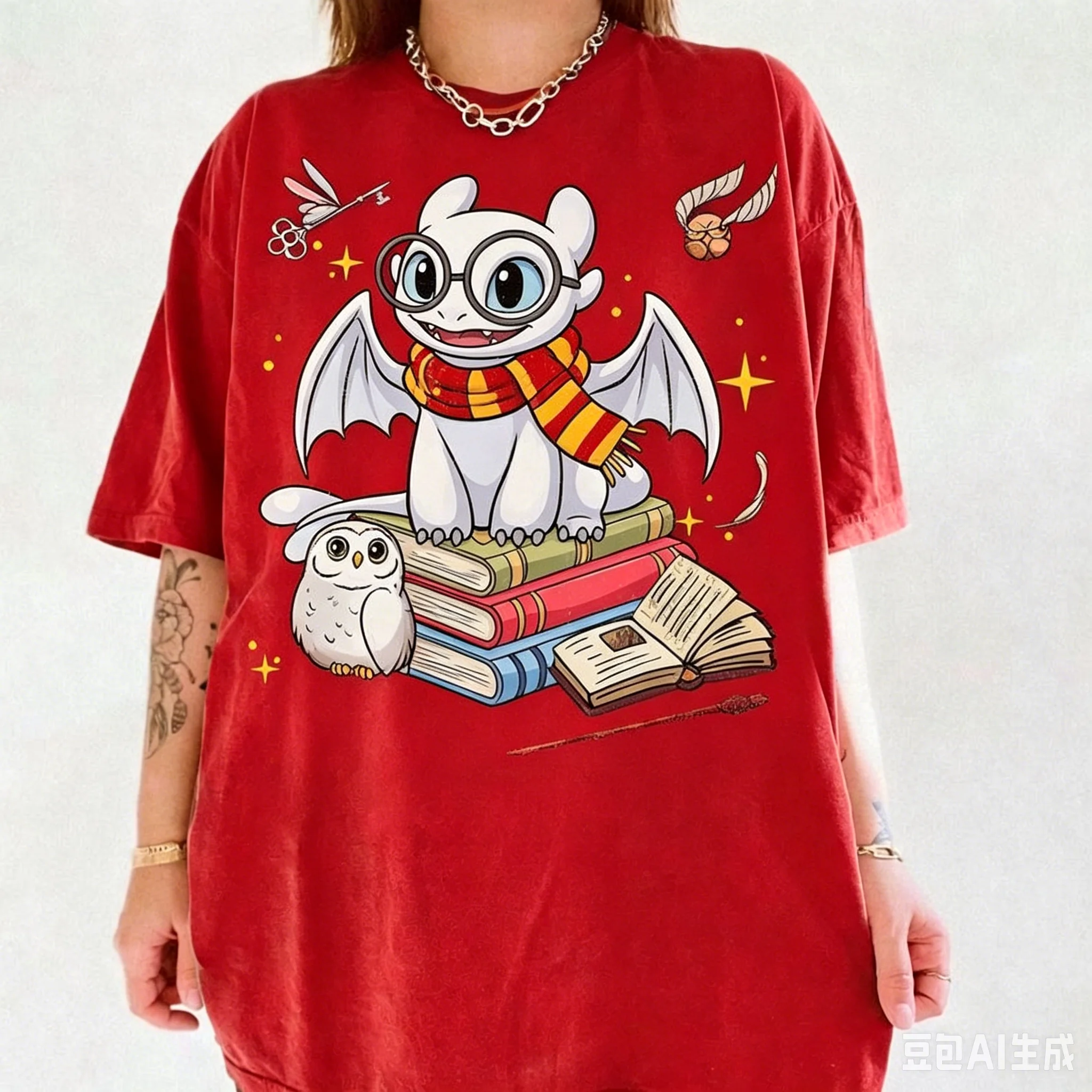 Ausstellung für Kinder, Erwachsene, Fans und Drachentänzer, Tagesausflüge, magische Themenoutfits, Vintage-T-Shirts für Freundinnen und Paare – Detail 10
