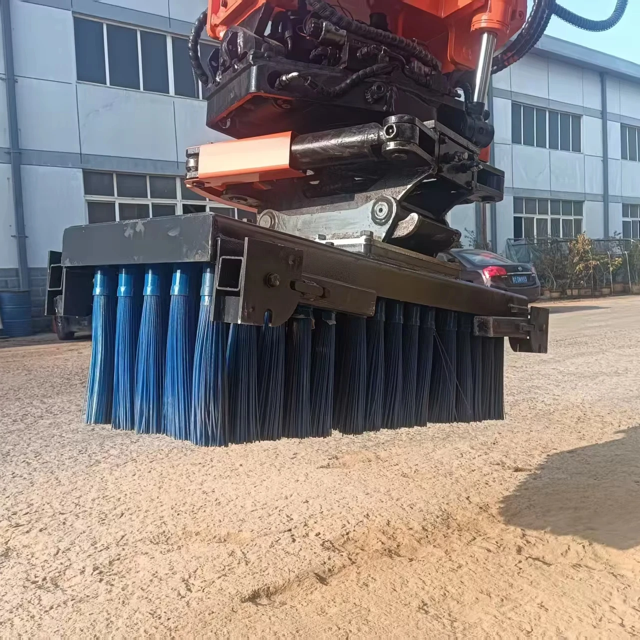 

High Quality RZS Sweeper Cleaning Brush For 1-50t Excavator Warehouse Engine Use New Condition Construction Machinery Attachment