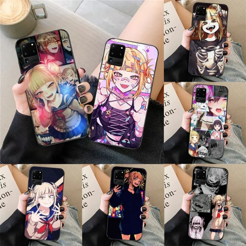 Himiko Toga Phone Case for Samsung Galaxy S23 S22 S21 S10 S9 S8 Plus Ultra Black Soft Phone Cover Funda